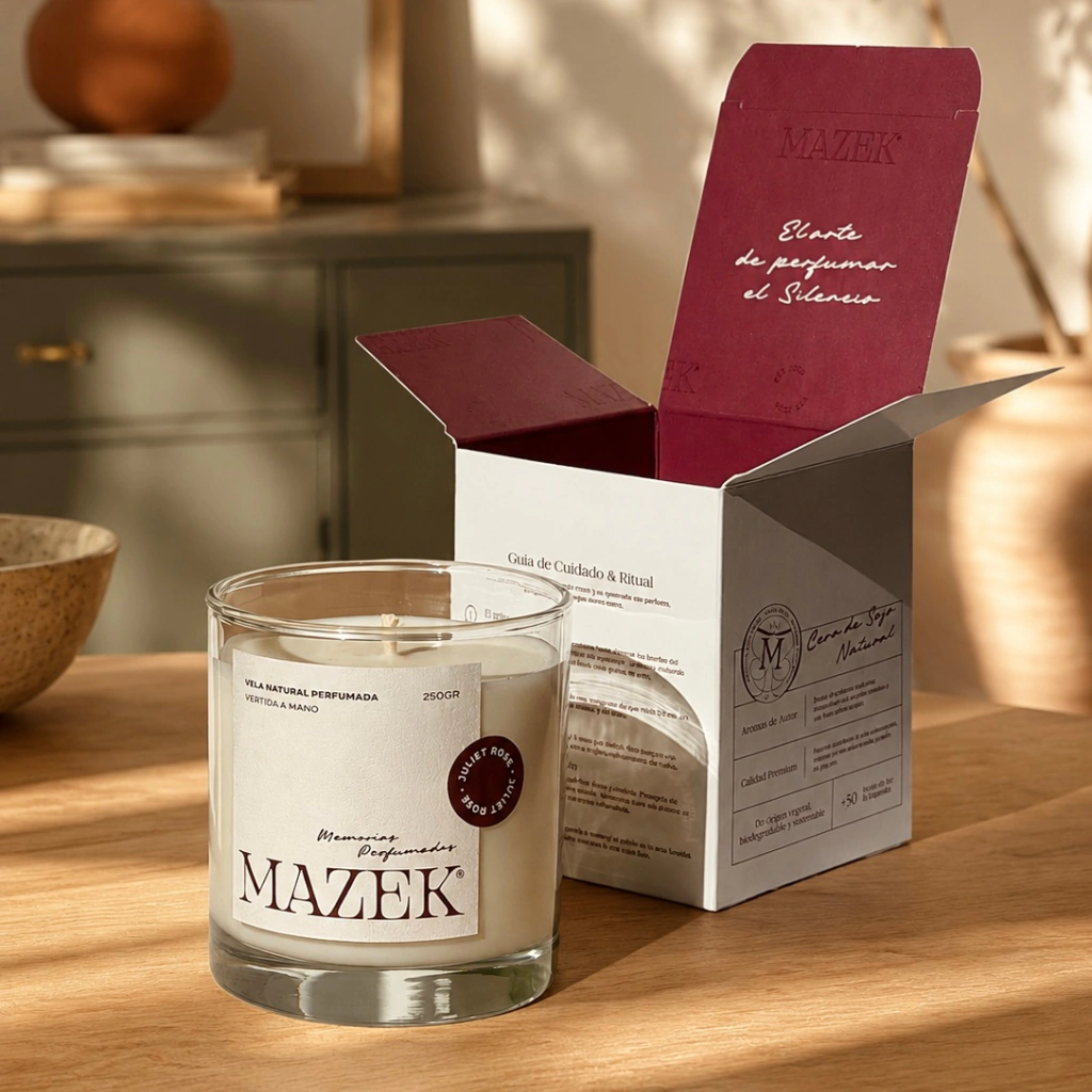 Vela natural perfumada Mazek